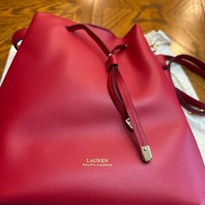 Lauren Ralph Lauren Cherry Red Shoulder Bag